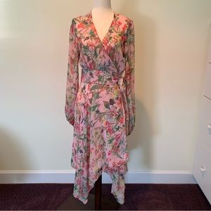 Jay Godfrey chiffon wrap dress - Size 8